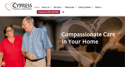 Desktop Screenshot of cypresshomecare.com