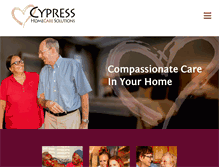 Tablet Screenshot of cypresshomecare.com